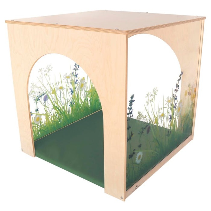 Nature View Play House Cube and Mat Set, 30-1/4 x 30 x 30 Inches