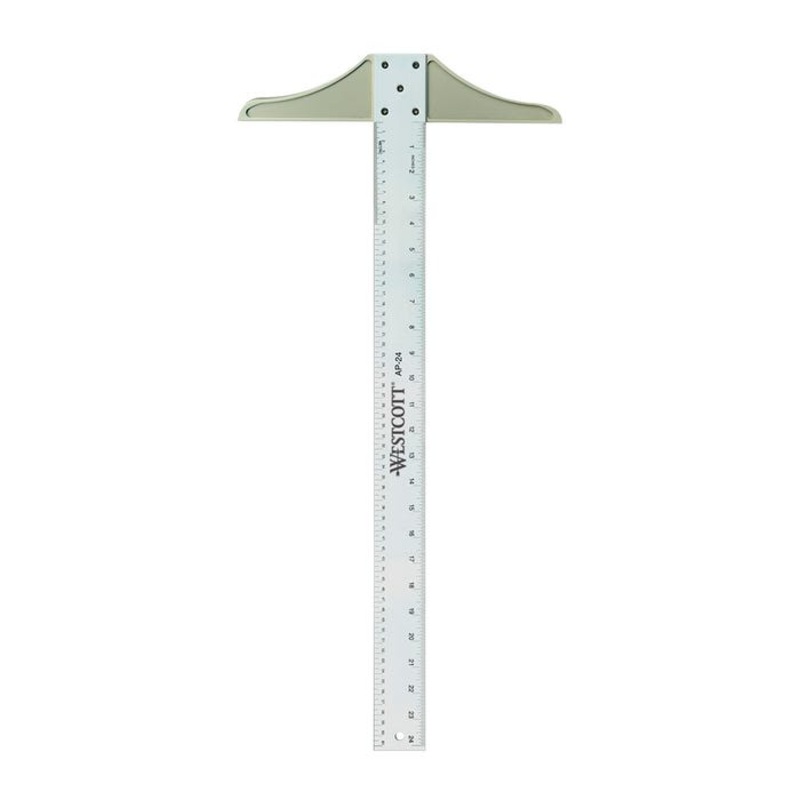 Westcott Aluminum T-Square, 24 Inches