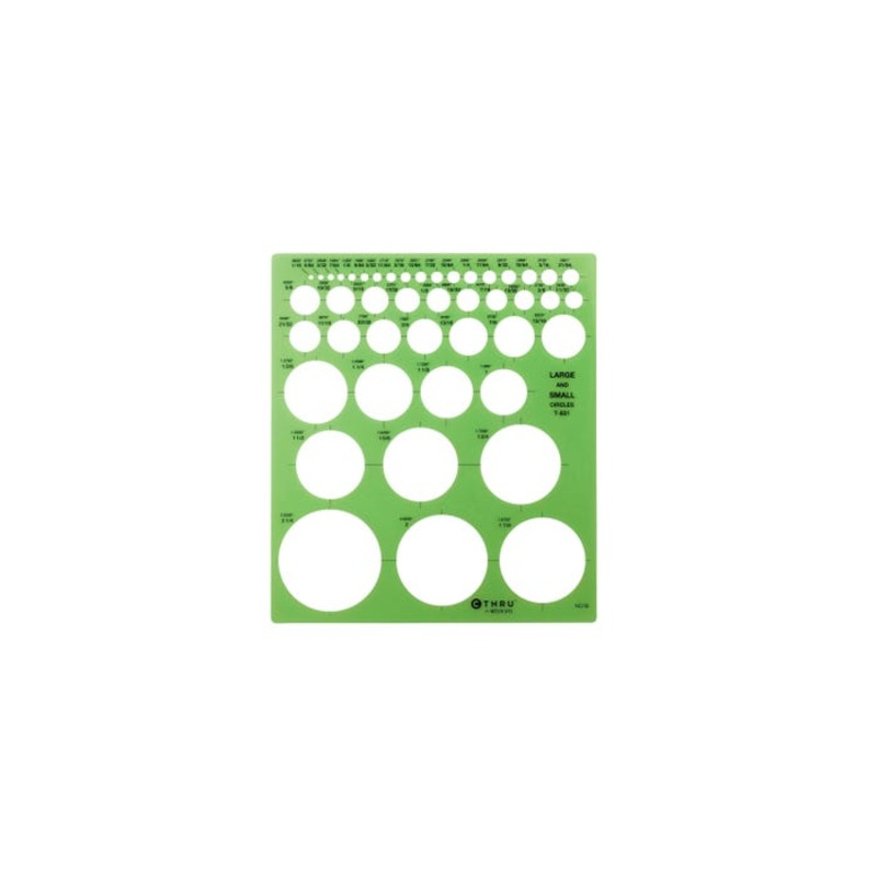 Westcott Circles Template, 45 Circles, Pack of 3