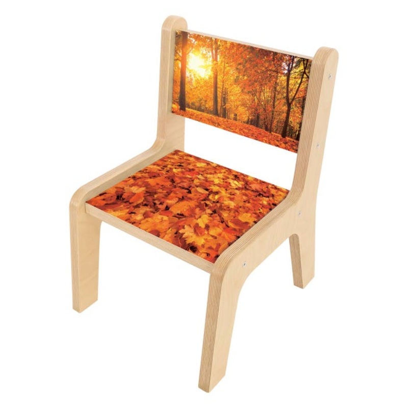 Whitney Brothers Nature View Autumn Chair, 10-Inch Seat, 13-3/4 x 16-1/4 x 21-1/2 Inches
