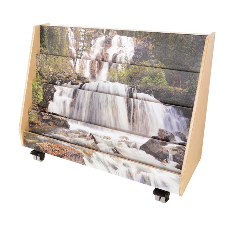 Whitney Brothers Nature View Mobile Book Browser, 36 x 13-1/4 x 28 Inches