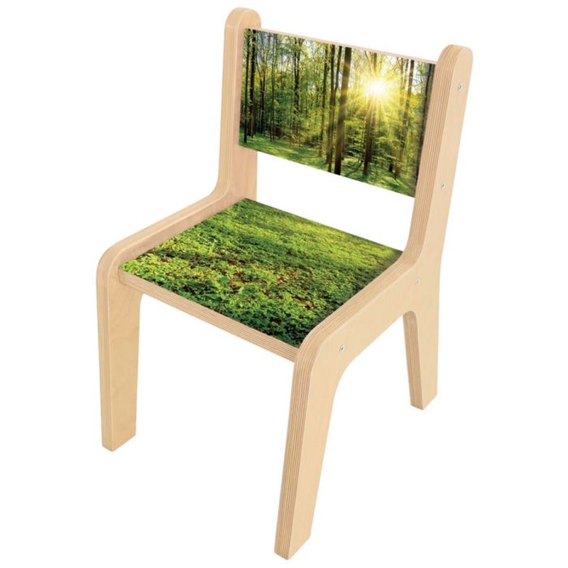 Whitney Brothers Nature View Summer Chair, 12-Inch Seat, 13-3/4 x 17 x 23-1/2 Inches