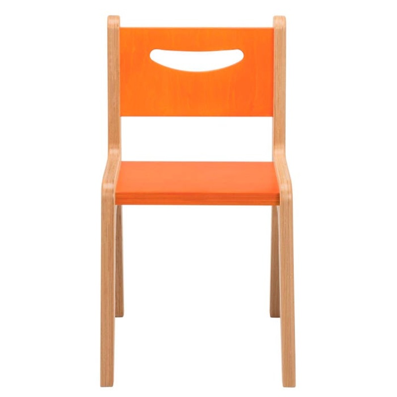 Whitney Plus Chair, 14-Inches High, 13-3/4 x 17 x 23-1/2-Inches, Orange