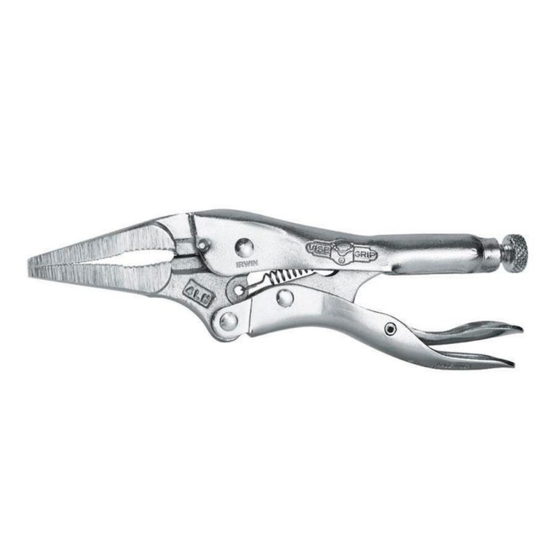 Vise Grip Long Nose Plier with Wire Cutter, 2-7/8 in Jaw Opening, 3/16 in Jaw Thickness, 9 in L, High Grade Alloy Steel