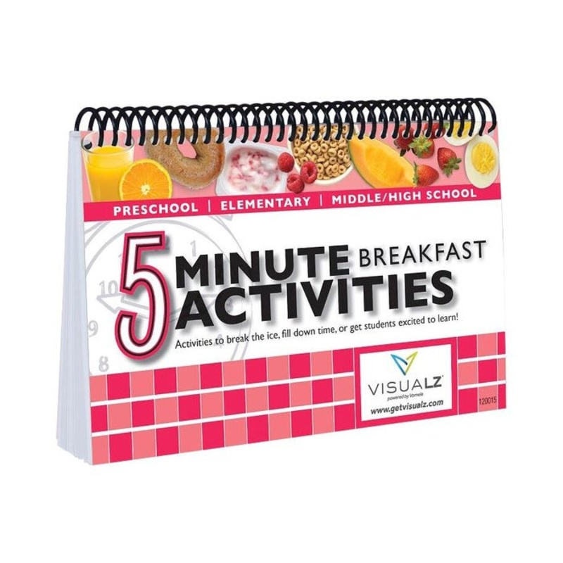 Visualz 5 Minute Breakfast Activities Book, Spiral Bound
