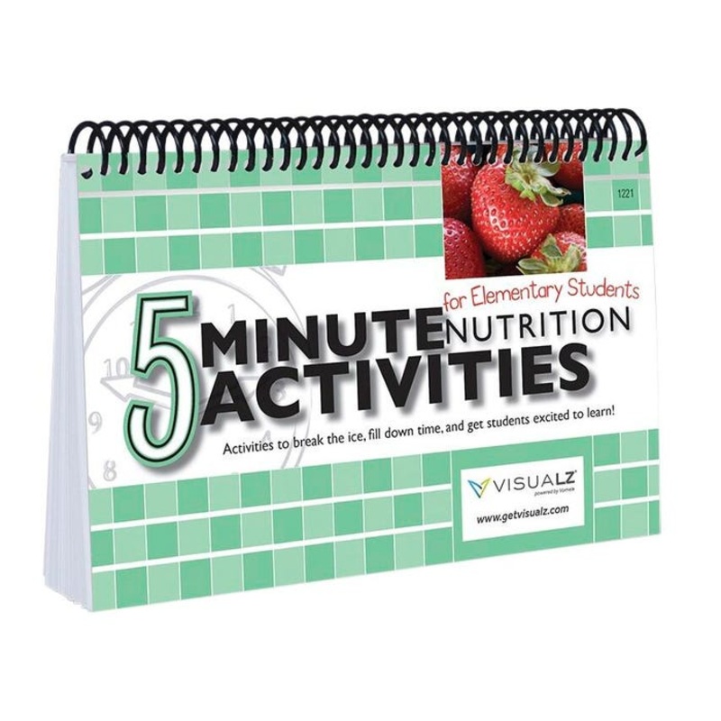 Visualz 5 Minute Nutrition Activities for Elementary Students, Spiral Bound