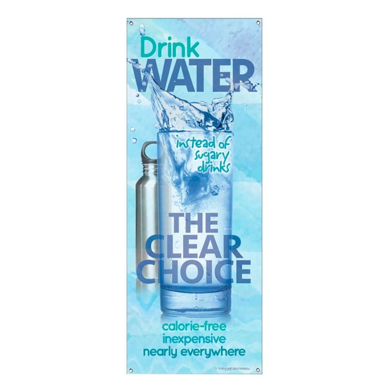 Visualz Drink Water Vinyl Banner