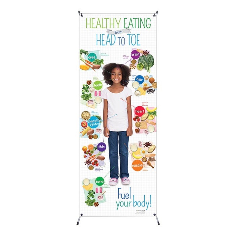 Visualz Kids Healthy Head to Toe Banner with Stand