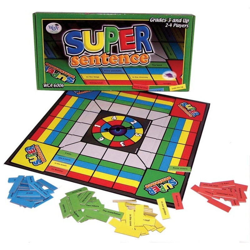 WCA Super Sentence Board Game, Ages 7 and Up