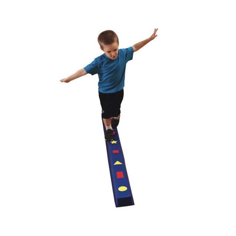 WeeKidz Single Balance Beam, Shapes, 71 x 4 x 3 Inches, Foam/Vinyl Covered