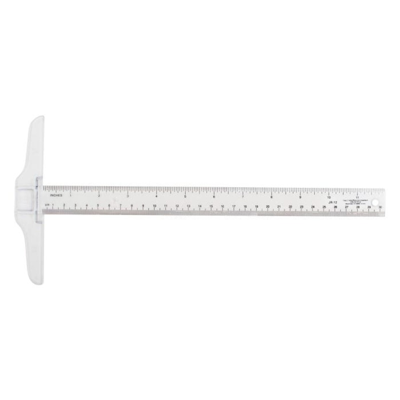 Westcott Junior Plastic T-Square, 12 Inches, Clear