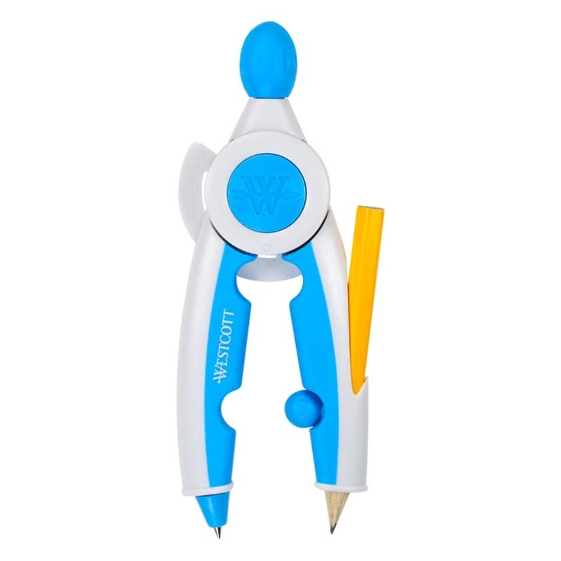 Westcott Student Soft Touch School Compass, Assorted Colors