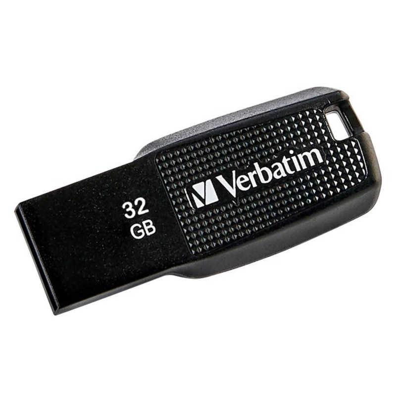 Verbatim Ergo USB 3.0 Flash Drive, 32 GB, Black