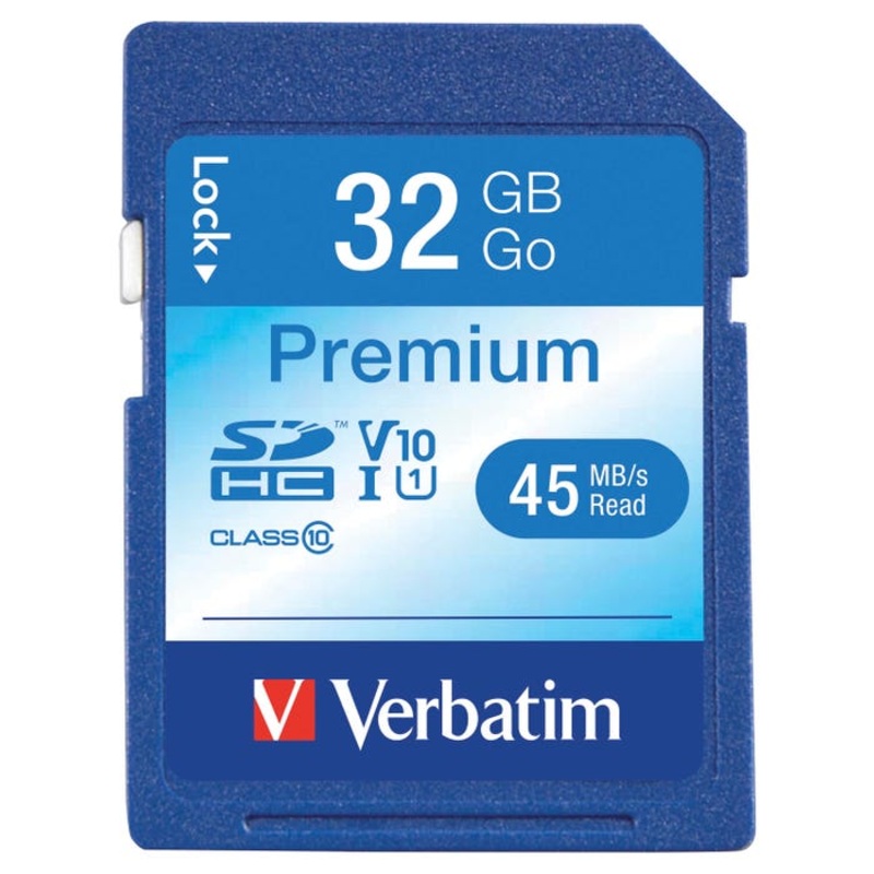 Verbatim Premium SDHC Memory Card, 32 GB