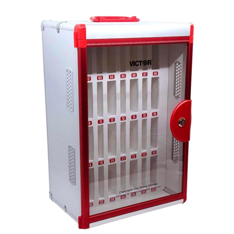 Victor Phone Storage with Mounting Hardware, Holds 32 Devices, 12-1/2 x 8-1/2 x 20-3/4 Inches