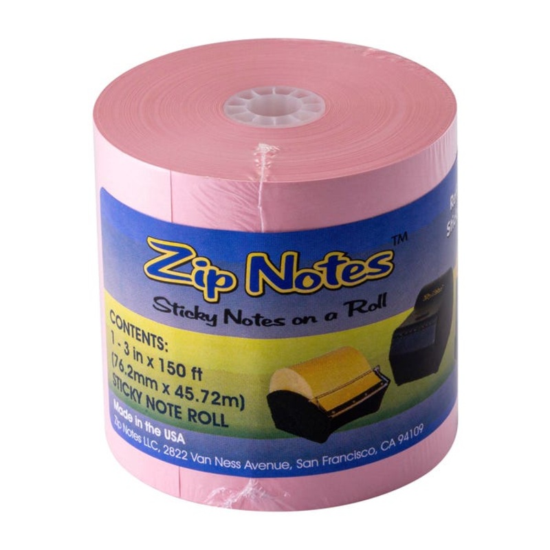 Victor Zip Notes Refill Roll, Pink