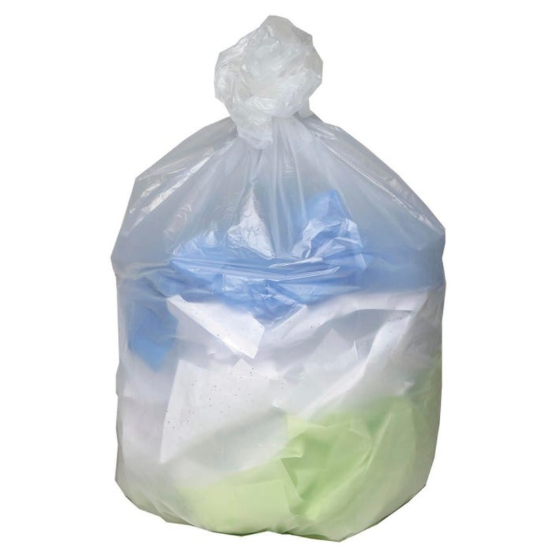 Vintage Good n Tuff High Density Can Liners, 40 to 45 Gallon, Clear, Case of 100