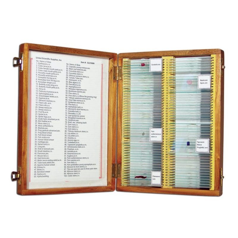 United Science Prepared Slides Classroom Set – Set of 100
