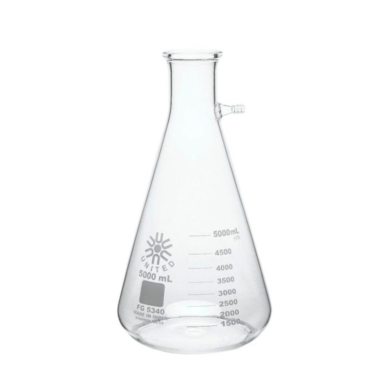 United Scientific Filtering Flask, Borosilicate Glass, 5000ml
