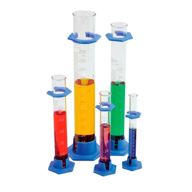 United Scientific Graduated Cylinders, Borosilicate Glass, Plastic Base, Class B, 100ml