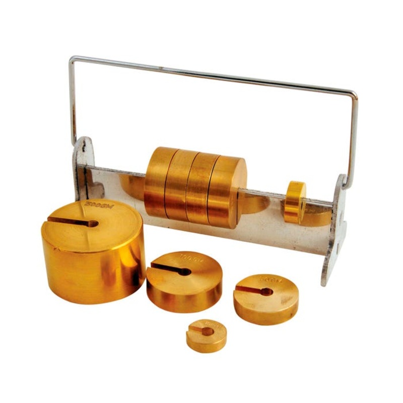 United Scientific Slotted Weight and Rack Set, 10 Weights