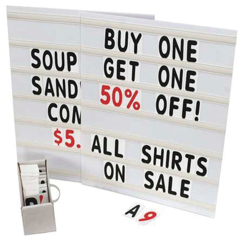 United Visual Products Letter and Number Kit, 22 x 28 Inches