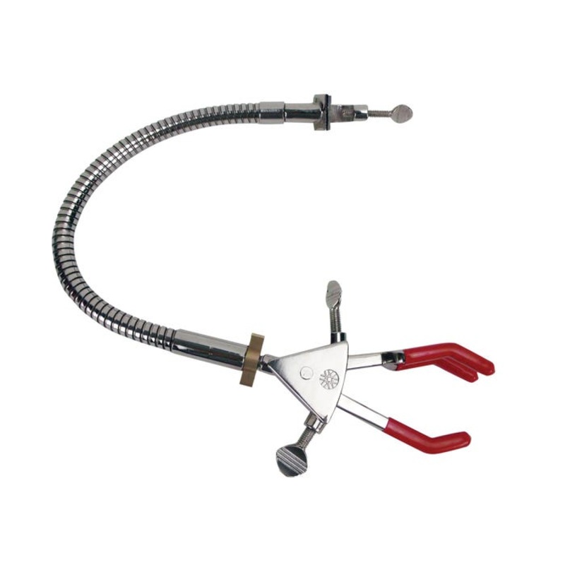 United Scientific 3-Prong Clamp With Flexible Extension Rod