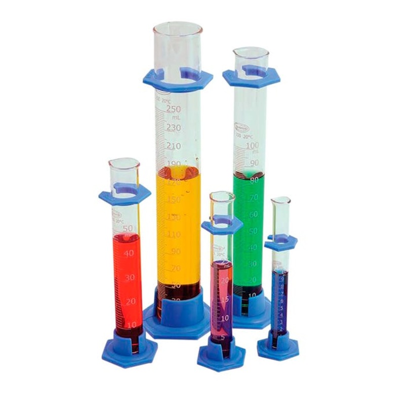 United Scientific Graduated Cylinders, Borosilicate Glass, Plastic Base, Class B, 10ml