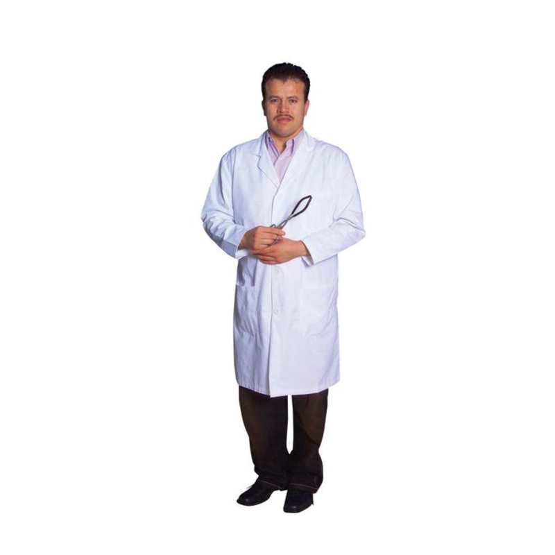United Scientific Men's Lab Coat, Size 10, Medium