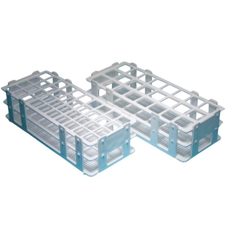 United Scientific Plastic Test Tube Racks, Wet/Dry, for 20 Millimeter Tubes, 40 Places