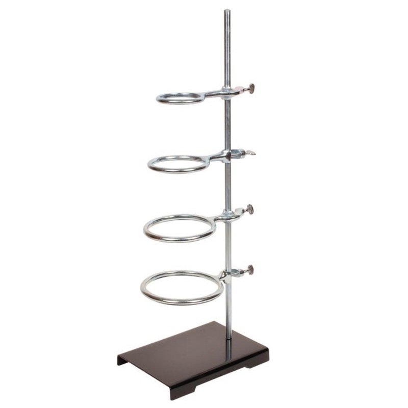United Scientific Support Stand/Ring Set, 6 x 11 Inch Base, 36 Inch Rod