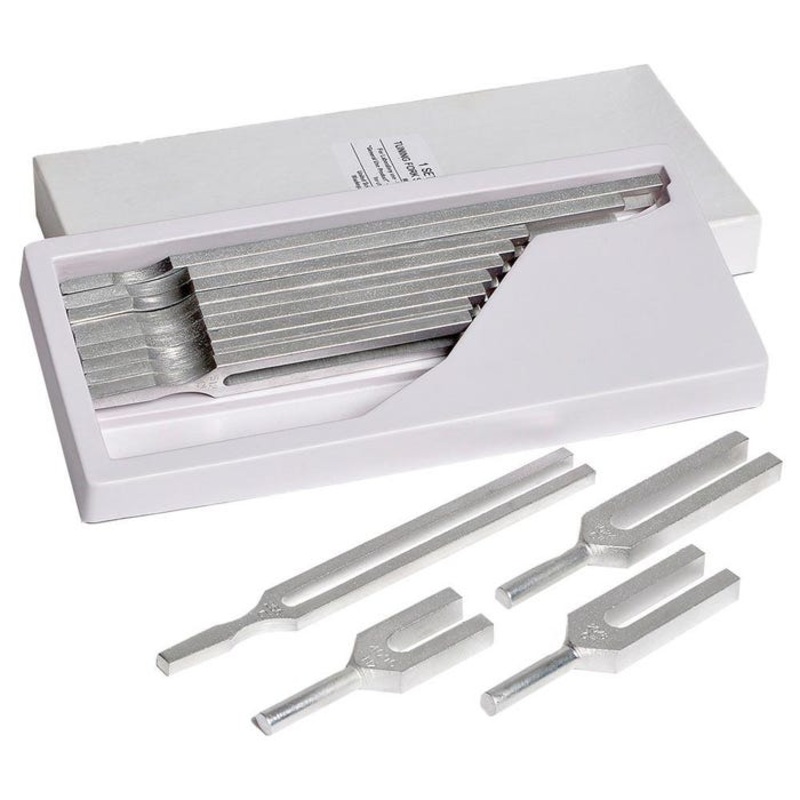 United Scientific Tuning Fork Set of 13, 100 Hertz to 4096 Hertz