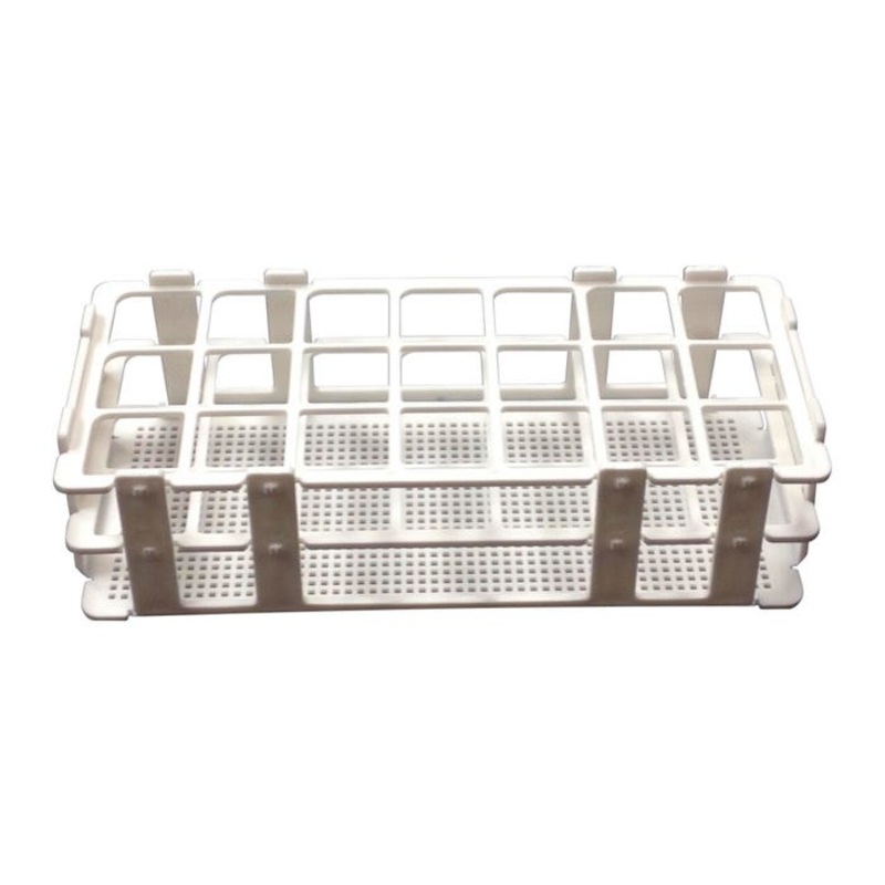 United Scientific 21-Well Test Tube Rack, For 30 Millimeter Tubes, Polypropylene, Pack of 6 Racks