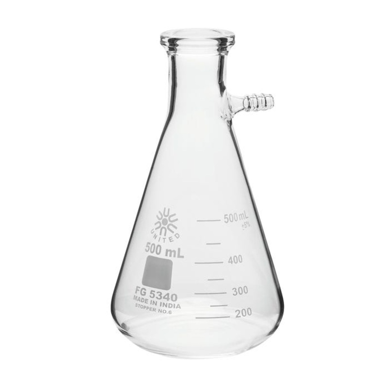United Scientific Filtering Flask, Borosilicate Glass, 500ml
