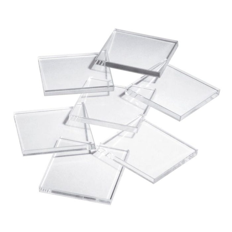 United Scientific Glass Scratch Plates – 2 x 2 x 0.25 inches – Pack of 10