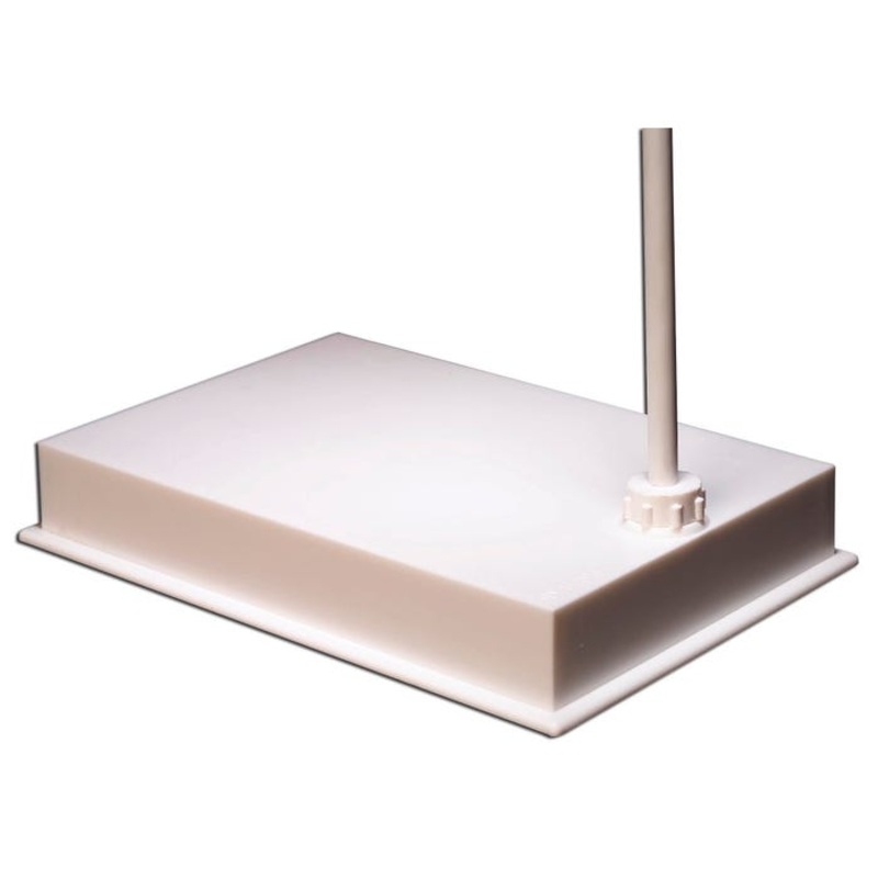 United Scientific Plastic Support Stand with Rod, 12 x 8 in Plastic Base, 30 x 1/2 in Rod