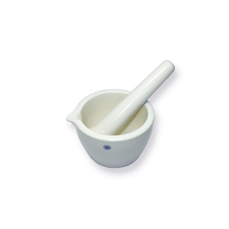 United Scientific Deep Form Mortar and Pestle Set, 50 mL, Porcelain