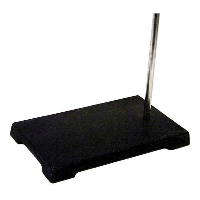 United Scientific Support Stand with Rod, 4 x 6 in Stamped Steel Base, 18 x 5/16 in Rod