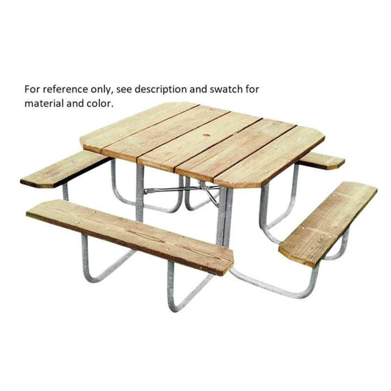 UltraSite Heavy Duty Square Recycled Plastic Picnic Table