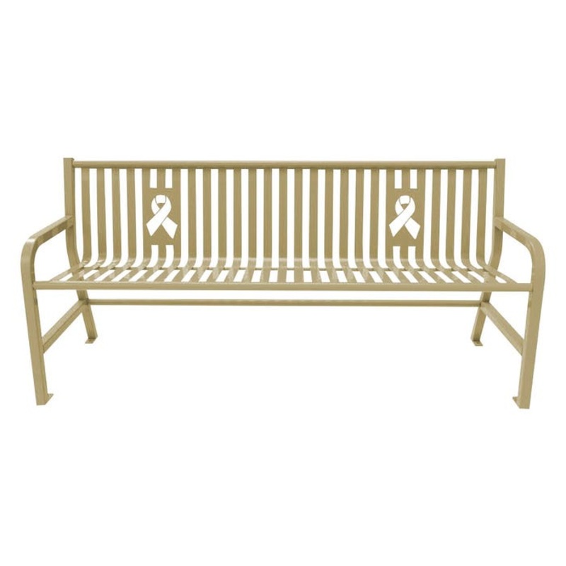 UltraSite Jackson Awareness Bench without Plaque, 6 Feet