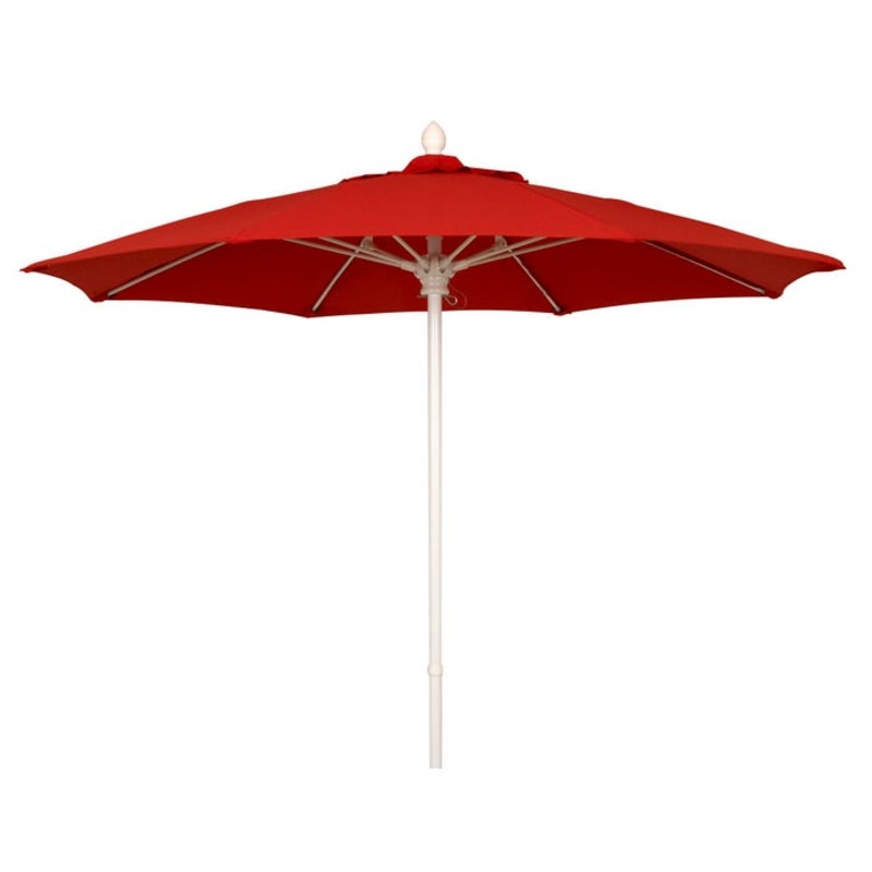 UltraSite Octagon Umbrella, Aluminum Post, Pin and Pully Lift, Grade A Fabric