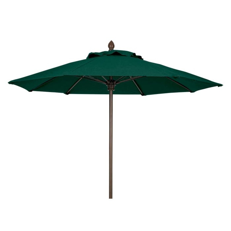 UltraSite Octagon Umbrella, Aluminum Post, Pin and Pully Lift, Grade B Fabric