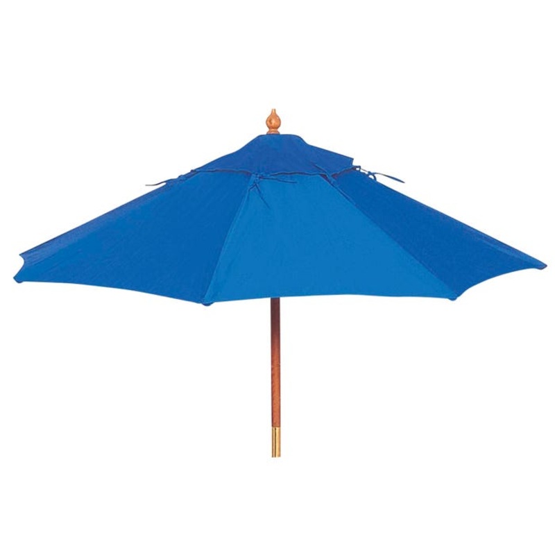 UltraSite Octagon Umbrella with Wood Post and Pin and Pully Lift, Grade B Fabric, 9 Feet