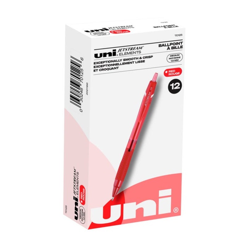 uniball JETSTREAM Elements Ballpoint Pen, 1.0 mm, Pack of 12