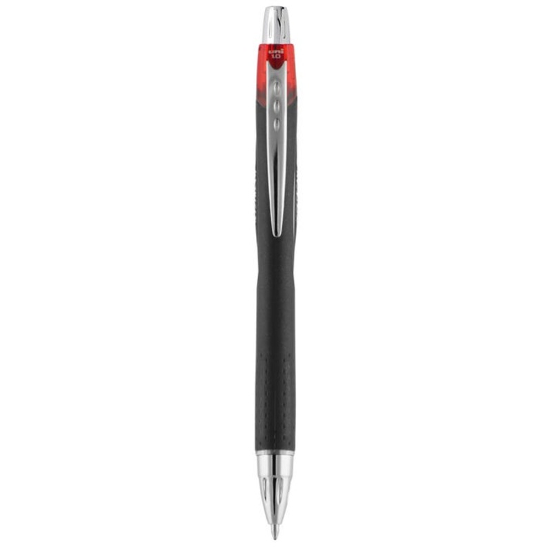 uniball JETSTREAM RT Retractable Roller Ball Gel Pen, 1 mm Medium Tip, Red Ink