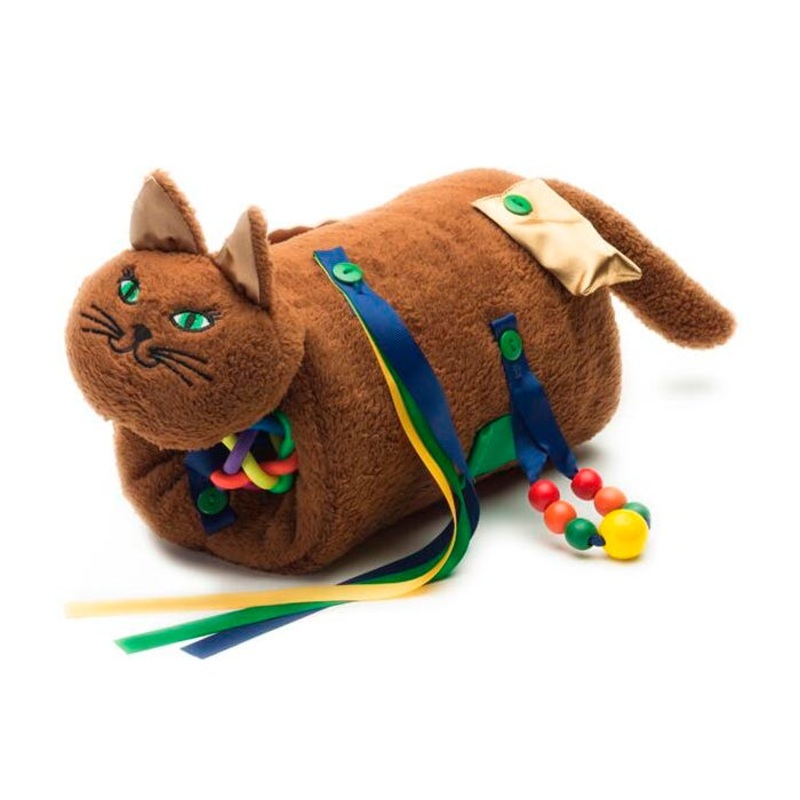 TwiddleCat Fidget and Comfort Muff, Chocolate Brown