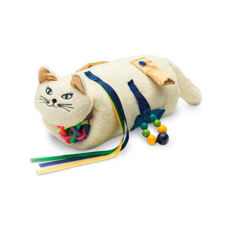 TwiddleCat Fidget and Comfort Muff, Cream Color