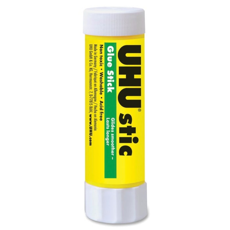 UHU Glue Stic, 0.29 Ounces, Blue and Dries Clear