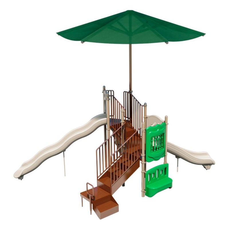 UltraPlay Timber Glen, Shade Play Structure, Ground Spike Anchor Kit, Natural Color
