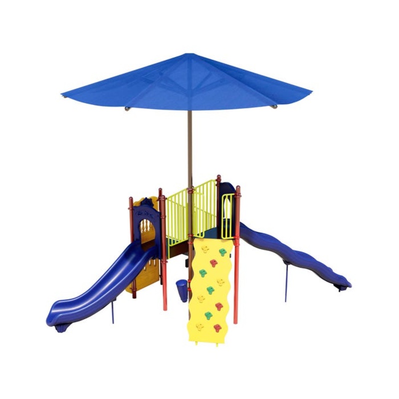 UltraPlay Timber Glen, Shade Play Structure, Ground Spike Anchor Kit, Playful Color